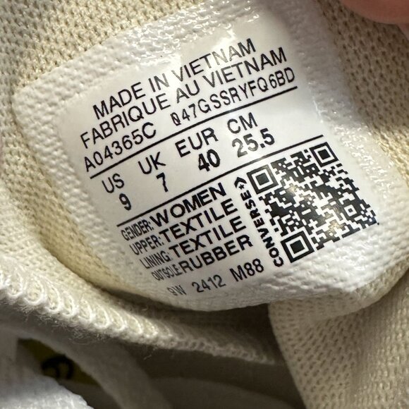 Converse Move Hi Women's size 9 Khaki Hightop Canvas Shoes - Picture 7 of 7